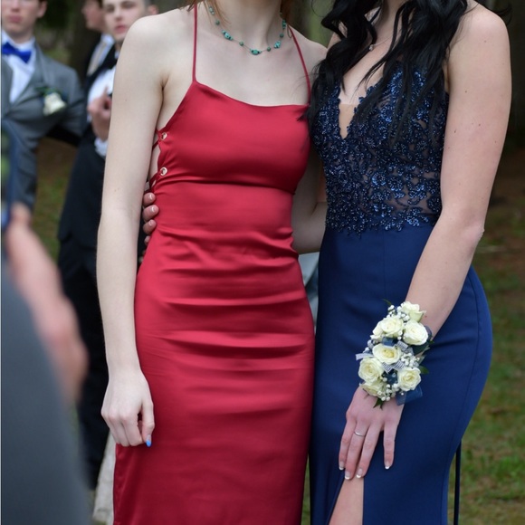 Mermaid Sequence Floor Length Dress - Picture 5 of 8